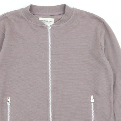 Cedar Wood State Mens Brown   Full Zip Jumper Size S