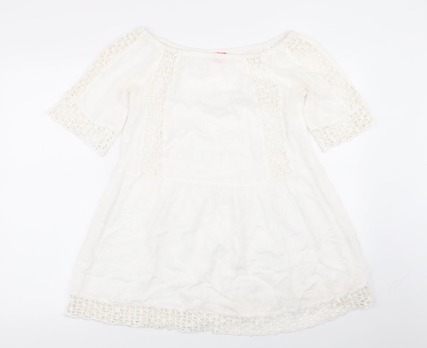 Womens UK Size XS River Island White Basic T-Shirt