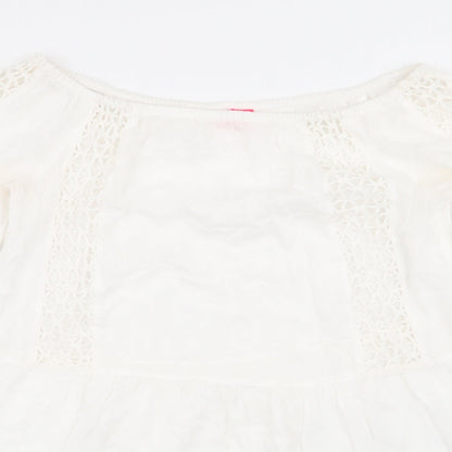 Womens UK Size XS River Island White Basic T-Shirt