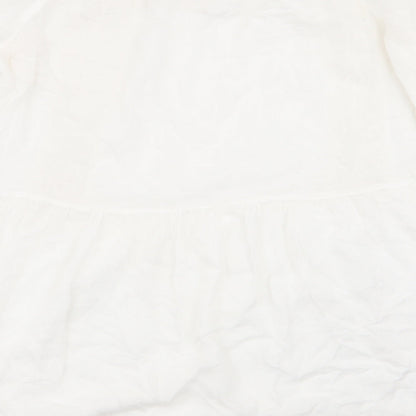 Womens UK Size XS River Island White Basic T-Shirt