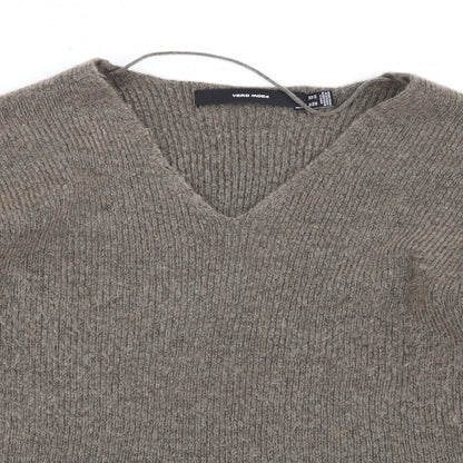 Womens UK Size XS VERO MODA Brown Pullover Jumper