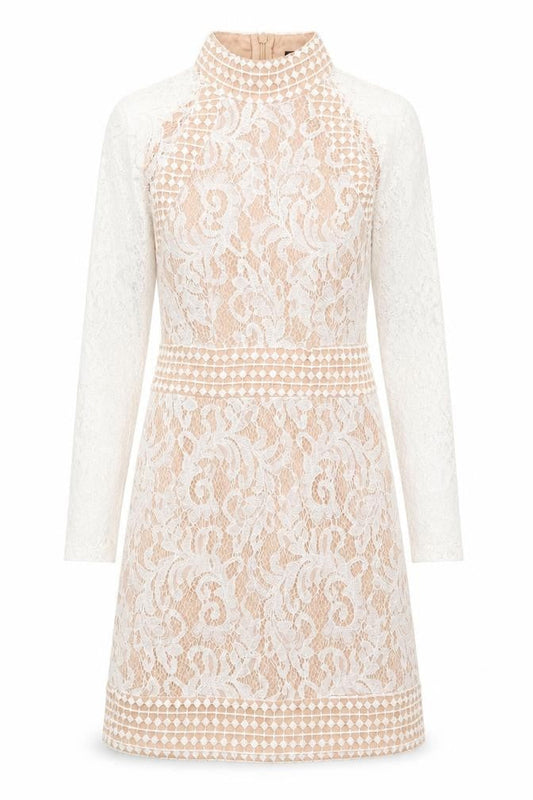 PRETTYLITTLETHING Womens Multicoloured Geometric  A-Line  Size 8