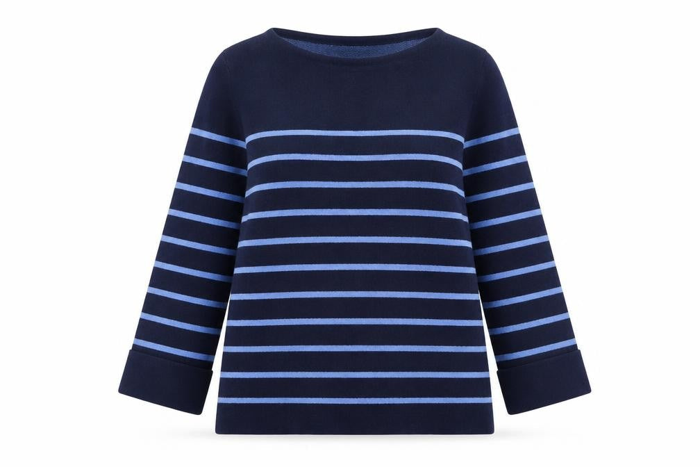 Womens UK Size L Adrienne Vittadini Blue Pullover Jumper