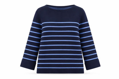 Womens UK Size L Adrienne Vittadini Blue Pullover Jumper