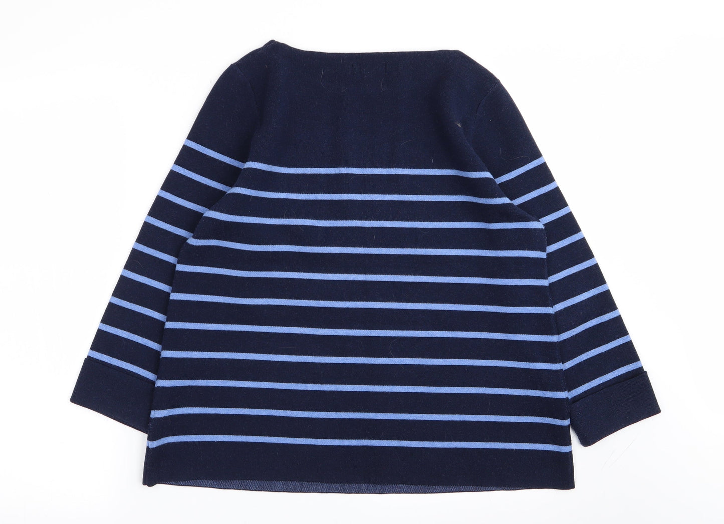 Womens UK Size L Adrienne Vittadini Blue Pullover Jumper