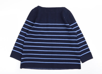 Womens UK Size L Adrienne Vittadini Blue Pullover Jumper