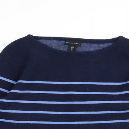 Womens UK Size L Adrienne Vittadini Blue Pullover Jumper