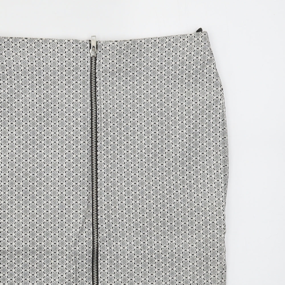 Primark Womens Multicoloured Geometric  A-Line Skirt Size 10