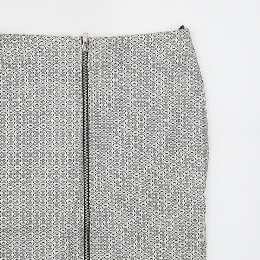 Primark Womens Multicoloured Geometric  A-Line Skirt Size 10