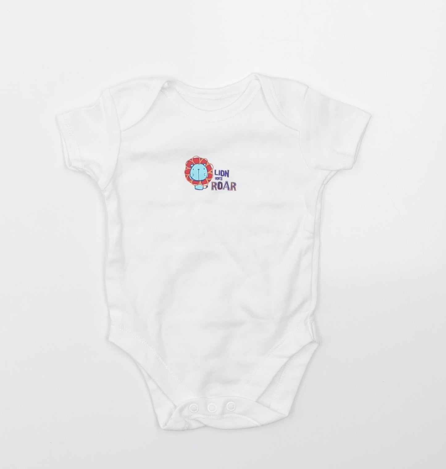 George Baby Multicoloured Animal Print  Babygrow One-Piece Size 0-3 Months