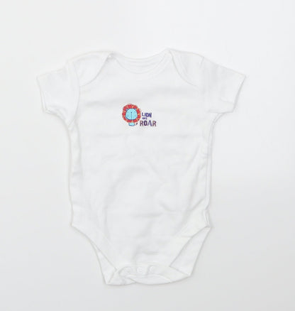 George Baby Multicoloured Animal Print  Babygrow One-Piece Size 0-3 Months