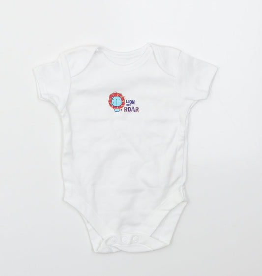 George Baby Multicoloured Animal Print  Babygrow One-Piece Size 0-3 Months