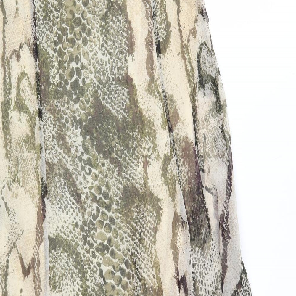 Solo Womens Multicoloured Animal Print  Fit & Flare  Size 12
