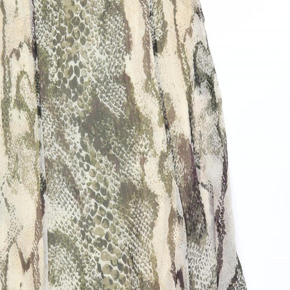 Solo Womens Multicoloured Animal Print  Fit & Flare  Size 12