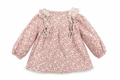 M&S Girls Pink Floral  Fit & Flare  Size 6-9 Months