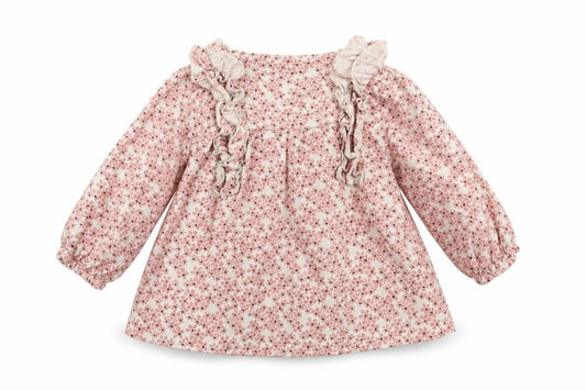 M&S Girls Pink Floral  Fit & Flare  Size 6-9 Months