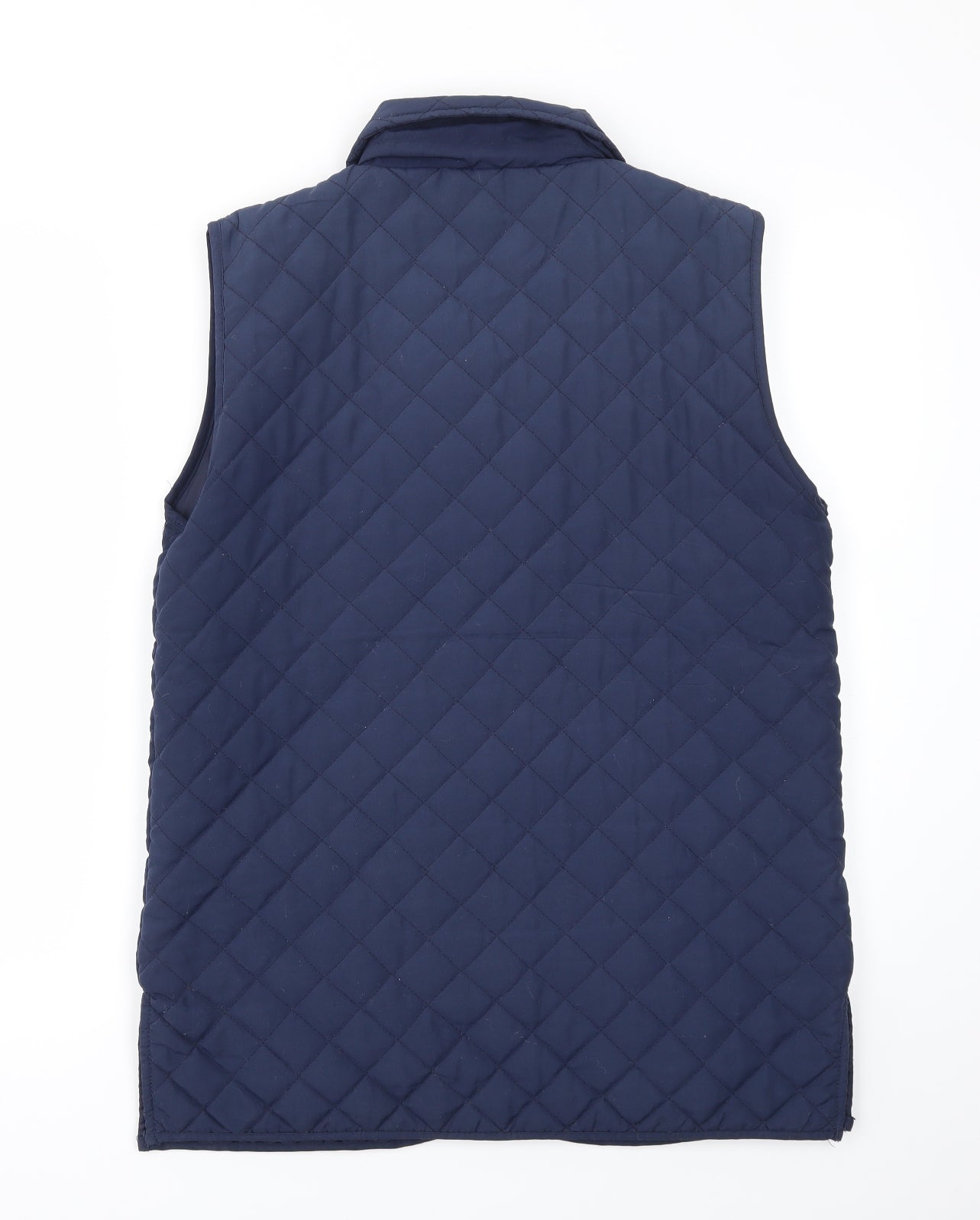 Womens UK Size S Pure & Natural Blue Gilet
