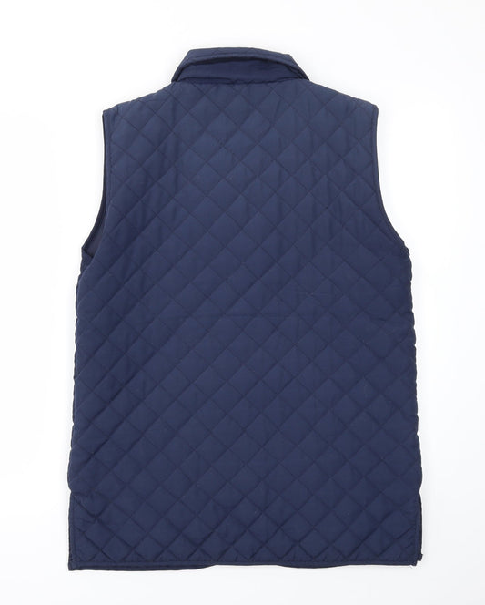 Womens UK Size S Pure & Natural Blue Gilet
