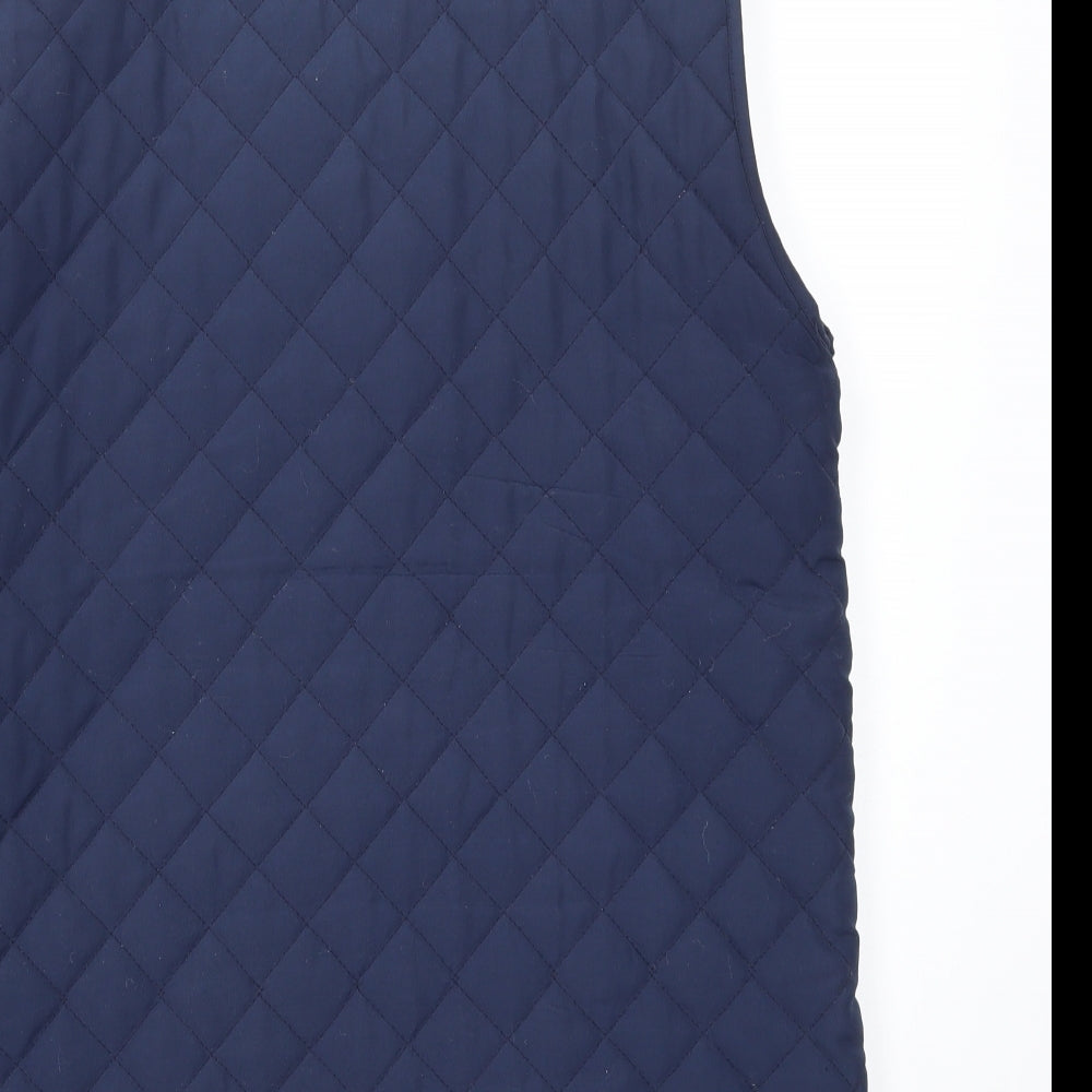 Womens UK Size S Pure & Natural Blue Gilet