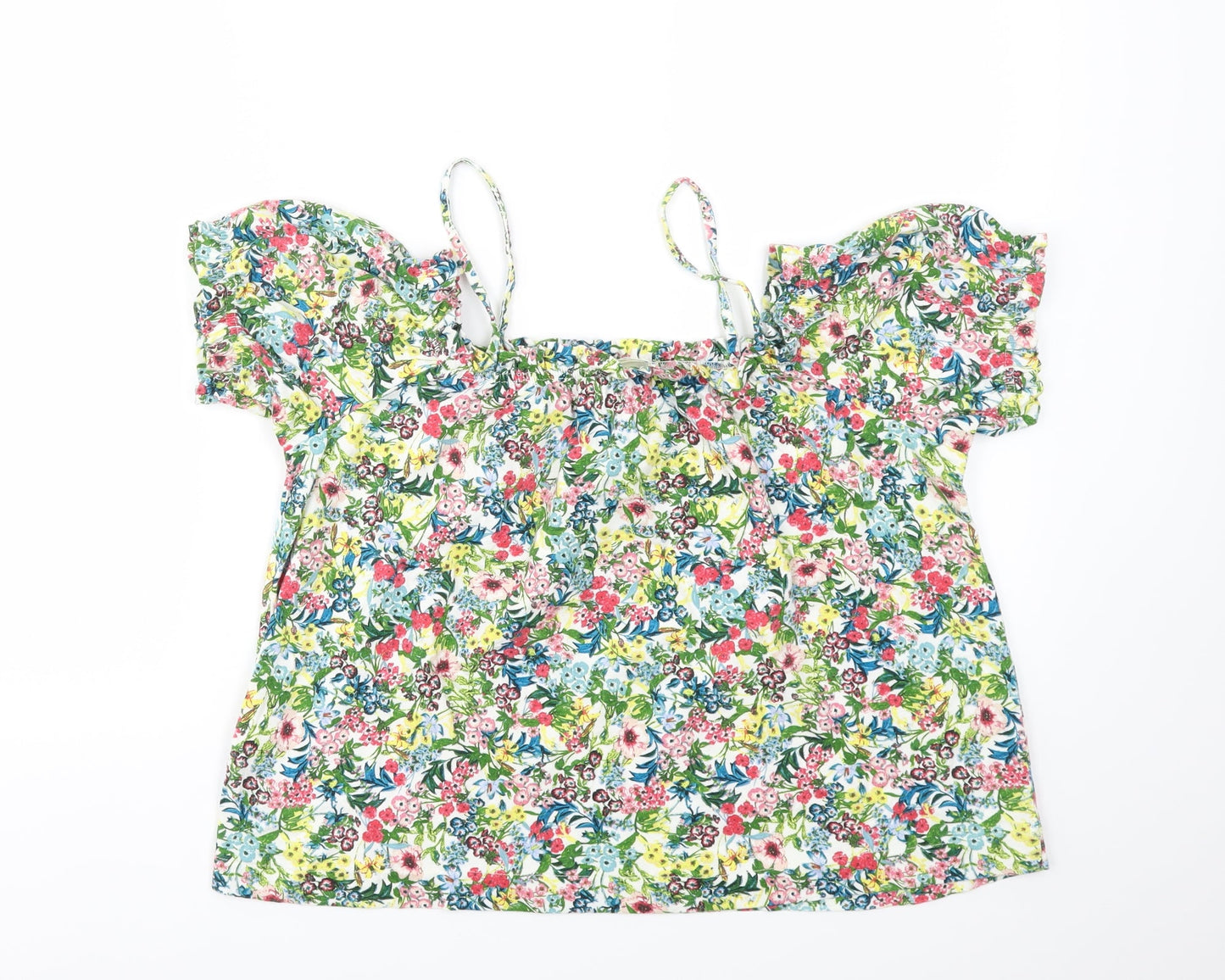 Womens UK Size S H&M Multicoloured Basic T-Shirt