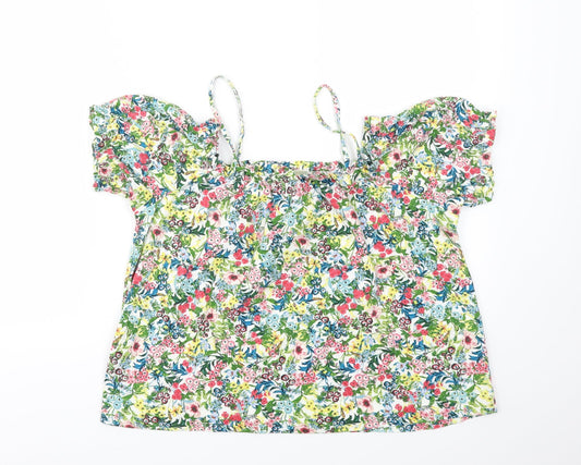 Womens UK Size S H&M Multicoloured Basic T-Shirt