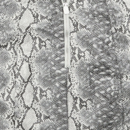 NEW LOOK  Womens Grey Animal Print  A-Line Skirt Size 8