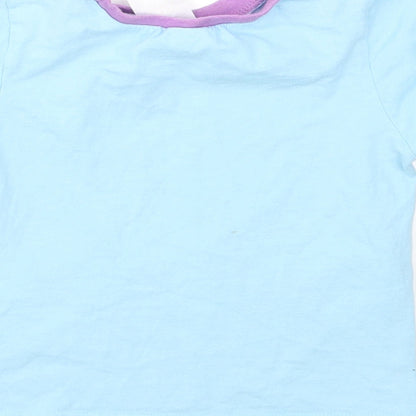Nickelodeon Girls Multicoloured Animal Print  Basic T-Shirt Size 3-4 Years