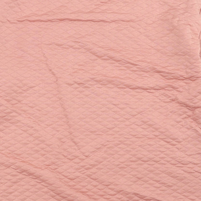 Boohoo Womens Pink Argyle/Diamond  Pullover Sweatshirt Size 12