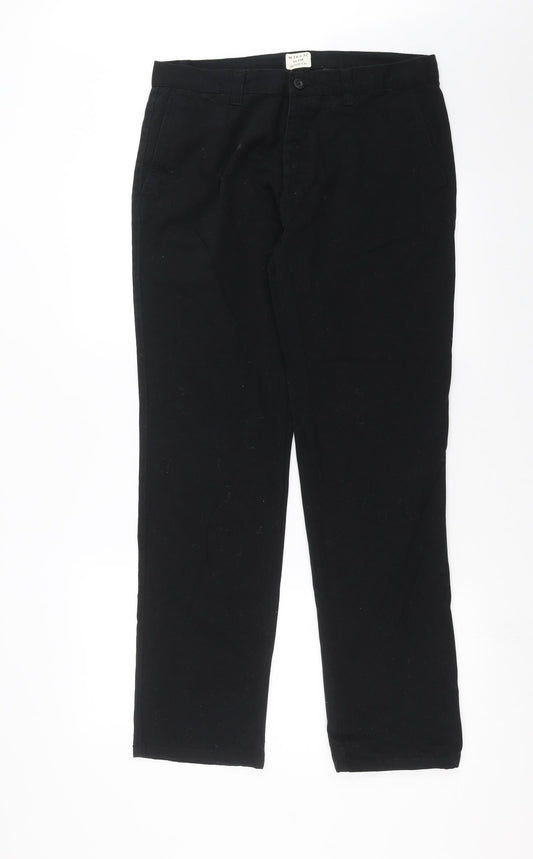 Primark Mens Black  Denim Straight Jeans Size 34 in L31 in