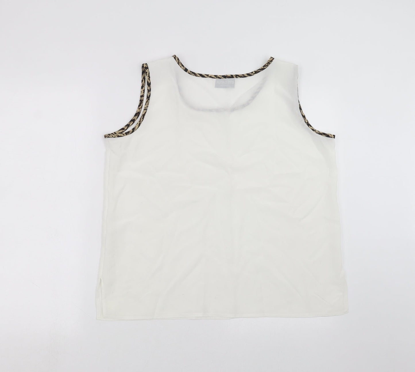 Womens UK Size 16 Eye Catch White Basic Blouse