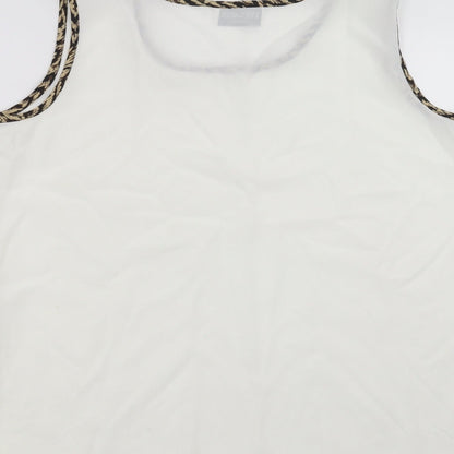 Womens UK Size 16 Eye Catch White Basic Blouse