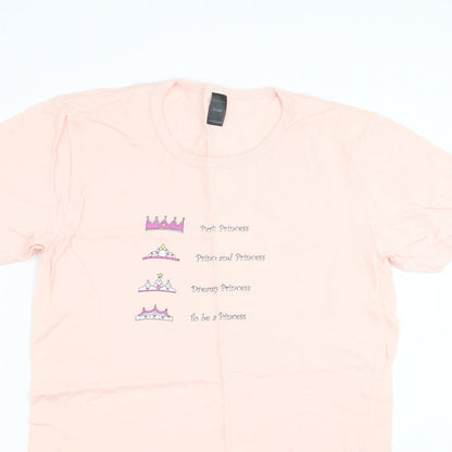 F&F Womens Pink   Basic T-Shirt Size S  - Princess