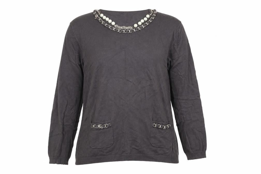 Womens UK Size XL JUST ELEGANCE Grey Pullover Jumper