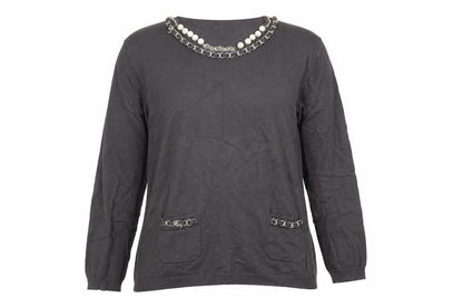 Womens UK Size XL JUST ELEGANCE Grey Pullover Jumper