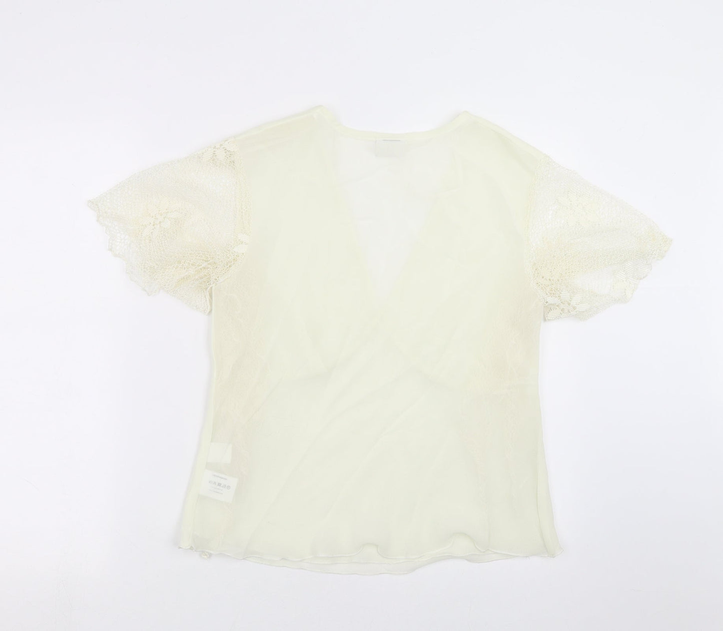 Womens UK Size 16 Roman Originals Ivory Basic Blouse