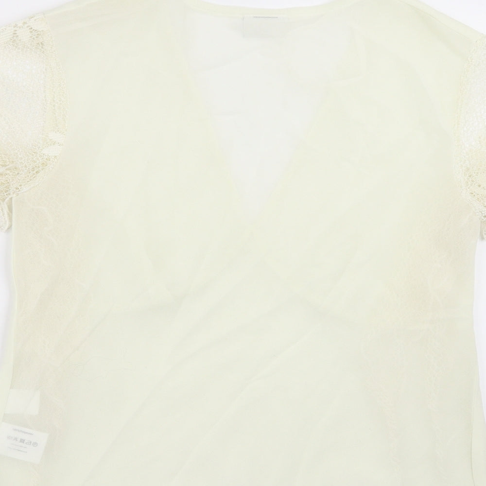 Womens UK Size 16 Roman Originals Ivory Basic Blouse