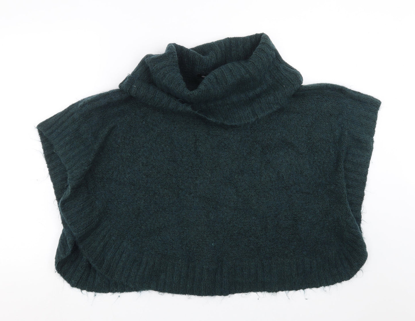 Primark Womens Green  Knit Cape Jumper Size S
