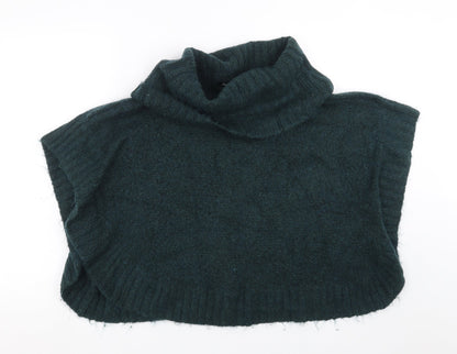 Primark Womens Green  Knit Cape Jumper Size S