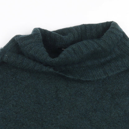 Primark Womens Green  Knit Cape Jumper Size S