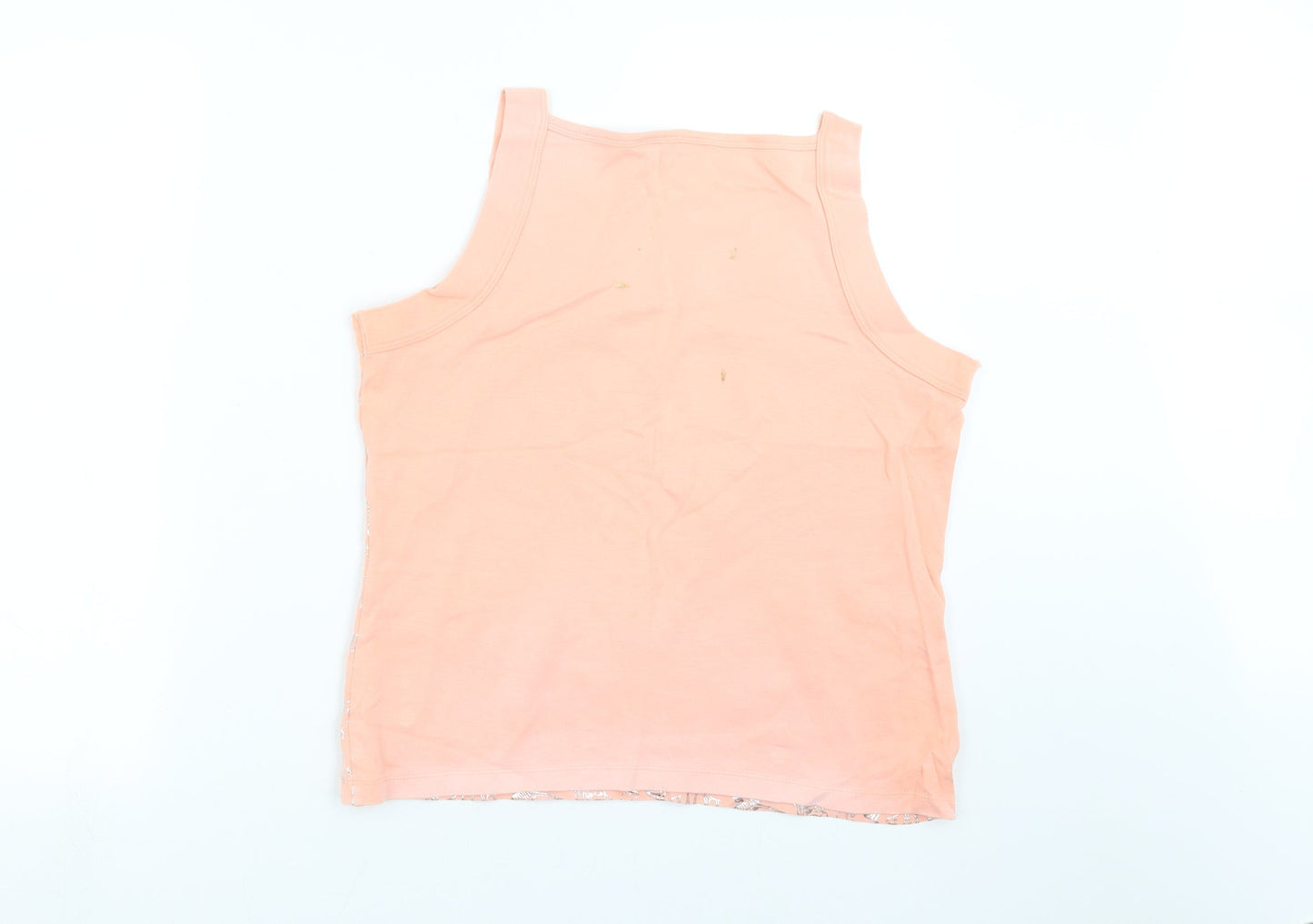 Womens UK Size L Debenhams Pink Basic T-Shirt