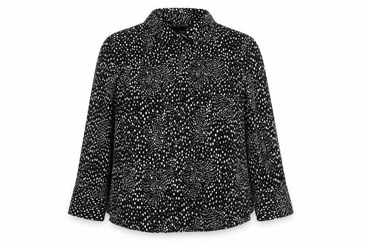 Womens UK Size 14 Debenhams Black Basic Blouse