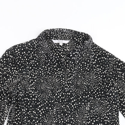 Womens UK Size 14 Debenhams Black Basic Blouse