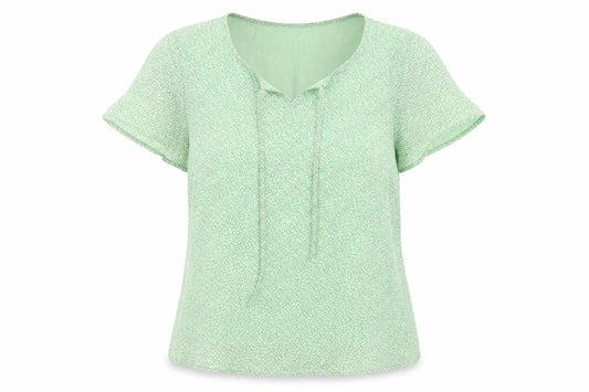 Womens UK Size 16 AMARANTO Green Basic Blouse