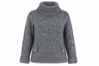 Laura D Womens Blue  Knit Pullover Jumper Size L