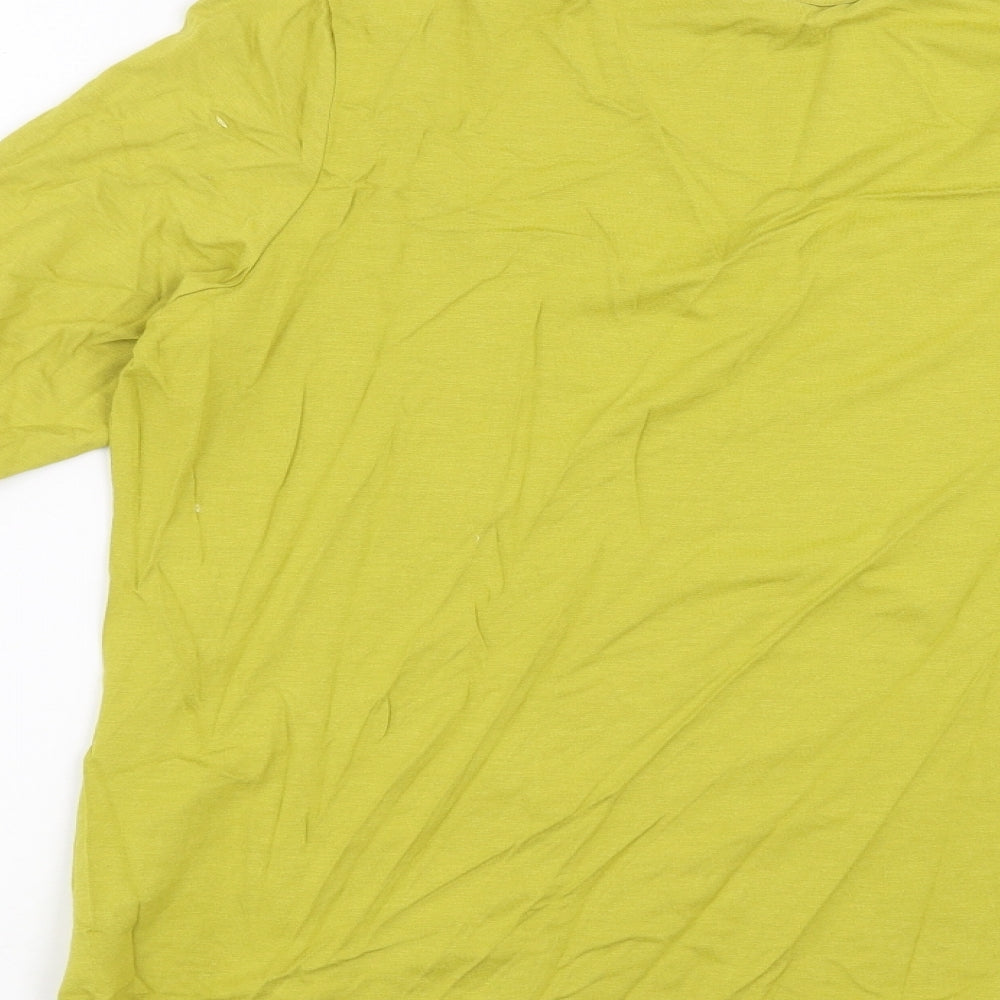 Womens UK Size 16 Marks and Spencer Green Basic T-Shirt