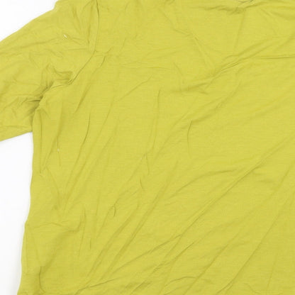 Womens UK Size 16 Marks and Spencer Green Basic T-Shirt