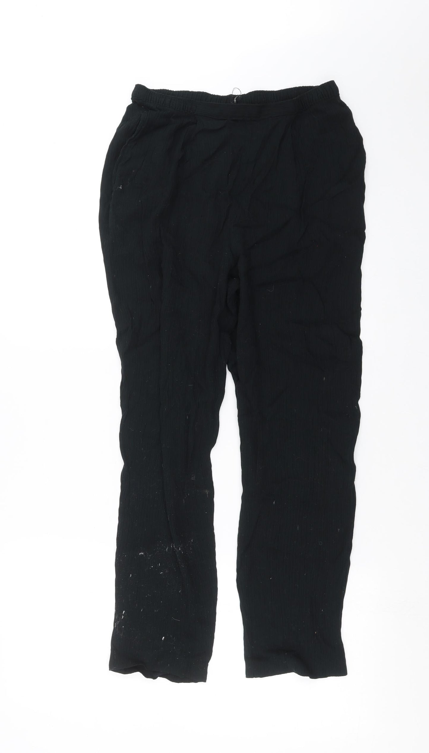 Womens UK Size 14 Marks and Spencer Regular Fit  Black Trousers