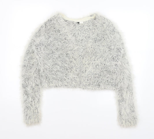 Womens UK Size XS H&M White Cardigan Jumper
