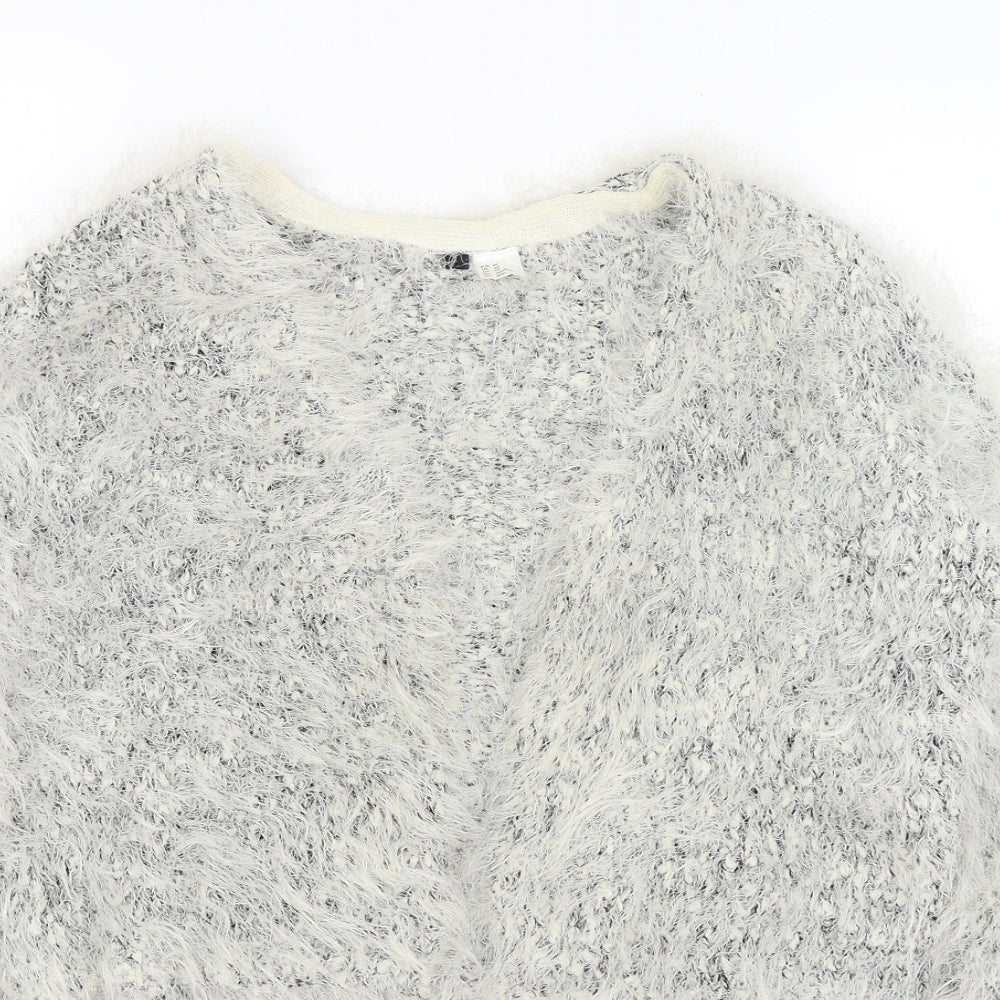 Womens UK Size XS H&M White Cardigan Jumper