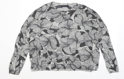 Womens UK Size XL M&S Grey Pullover Jumper